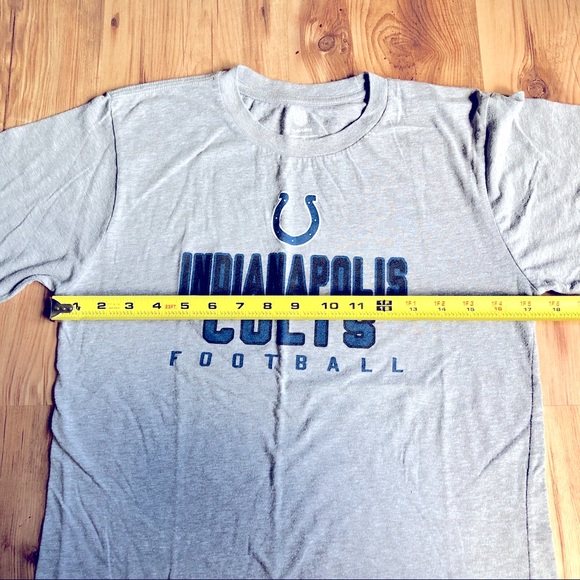 NFL Indianapolis Colts Tee Shirt Short Sleeve Gray Large 14/16 Boy’s - Picture 7 of 14